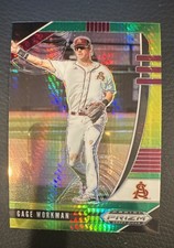 2020 Panini Prizm Draft Picks - Gage Workman #PDP102 Green & Yellow Hyper Prizm