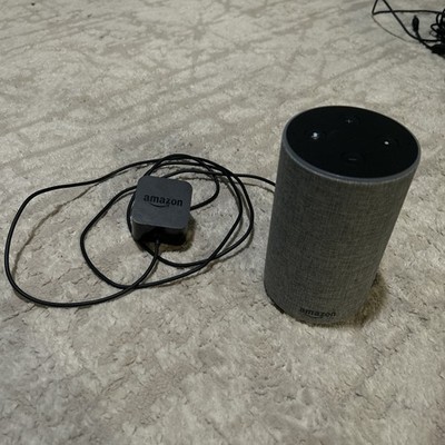 Amazon Echo 2nd Gen Smart Speaker Heather Grey Excellent Alexa Bluetooth Dolby