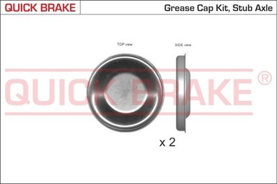 Kappe Radlager QUICK BRAKE 9826K für CITROËN BERLINGO PEUGEOT 406 8B Break 8E 7A