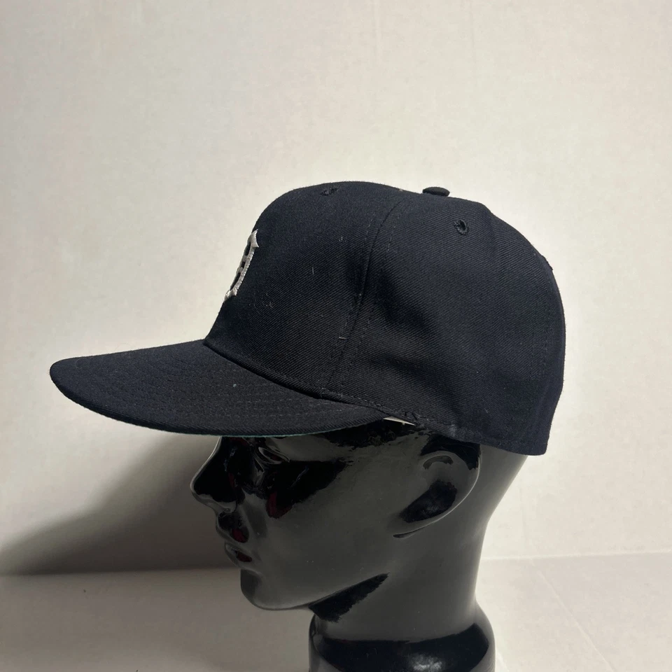 Vtg New Era Pro Model Detroit Tigers Wool Hat  Fitted old english D 80s SZ 7 1/8 - Image 2 of 4