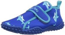 (TG. 32/33 EU) Playshoes Calzature da Mare con Protezione UV Squalo, Scarpe da A