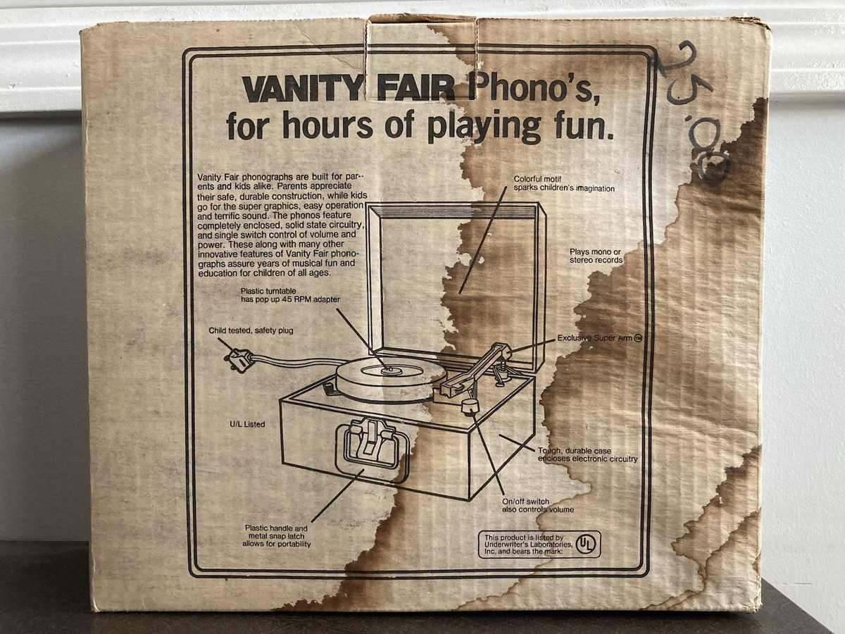 MICHAEL JACKSON VANITY FAIR PHONOGRAPH RECORD PLAYER ERTL 1984 VTG