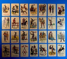 28 Lot of RARE 1949 Ed u Cards  Cowboys and Indians  Playing Card Game