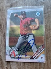 Taylor Widener Signed 2019 Bowman Baseball Card Diamondbacks #BCP-9