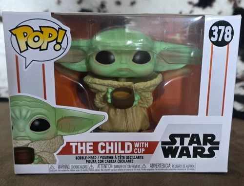 Funko Pop Star Wars The Child with Cup #378 Baby Yoda Grogu Mandalorian