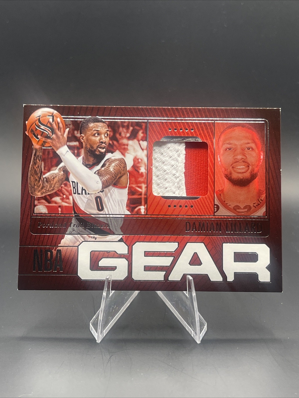 2024-25 Panini Silhouette - NBA Gear Patch #NG-LIL - Damian Lillard - Blazers