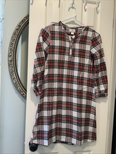 Petite Plume Girls 10 Pajamas Nightgown Tartan Plaid
