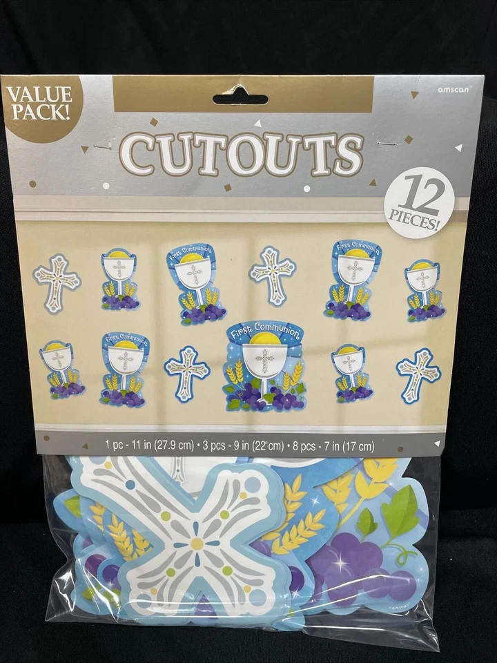 First Communion Cutout Decorations 12Ct - Image 2 of 3