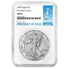 2025 $1 American Silver Eagle NGC MS69 FDI First Label
