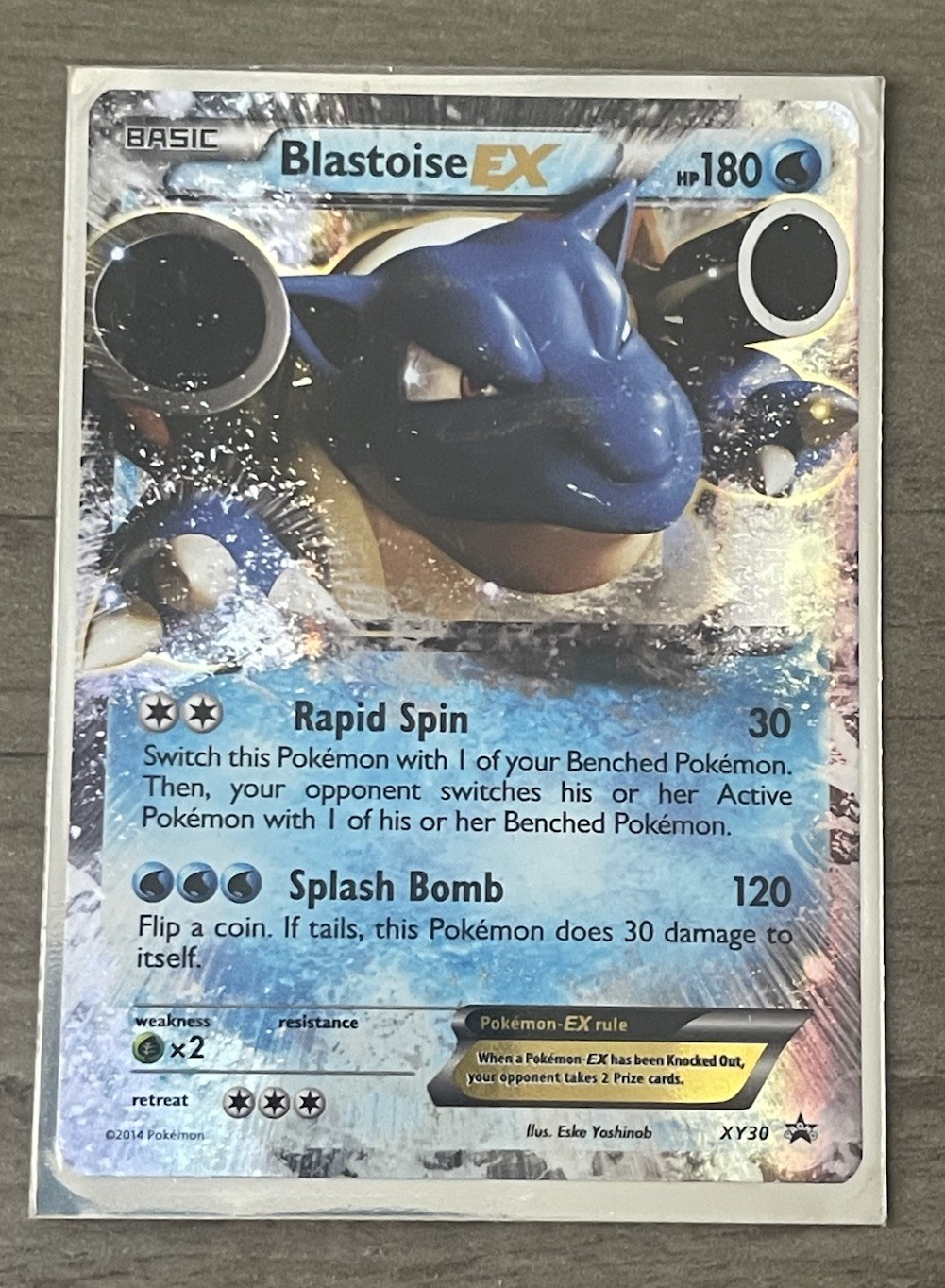Blastoise EX Ultra Rare Holo Pokemon Card XY Black Star Promo XY30 NM/Mint