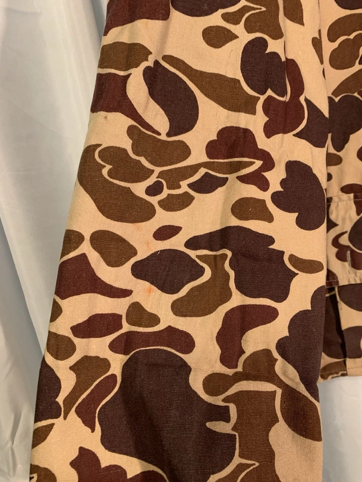 Camisa de caza vintage Winchester Duck camuflada marrón manga larga abotonada para hombre M Foto 3 de 4
