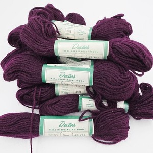 Dexter's Real Needlepoint Wool 100% Virgin Wool Purple 910 Dye Lot of 9 40yd Vtg