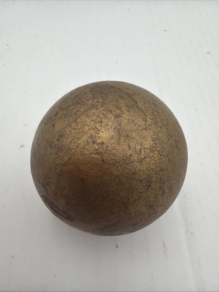 "Antigua bola de cañón de hierro de 2,06"" de la era de la Guerra Civil tiro de uva Estate Find B2C" Foto 4 de 4