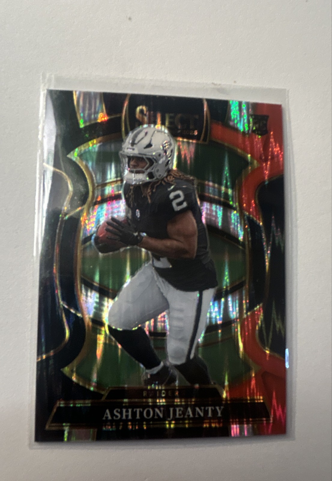 2025 Panini Select - Concourse Ashton Jeanty #4 Black & Red Shock Prizm (RC)