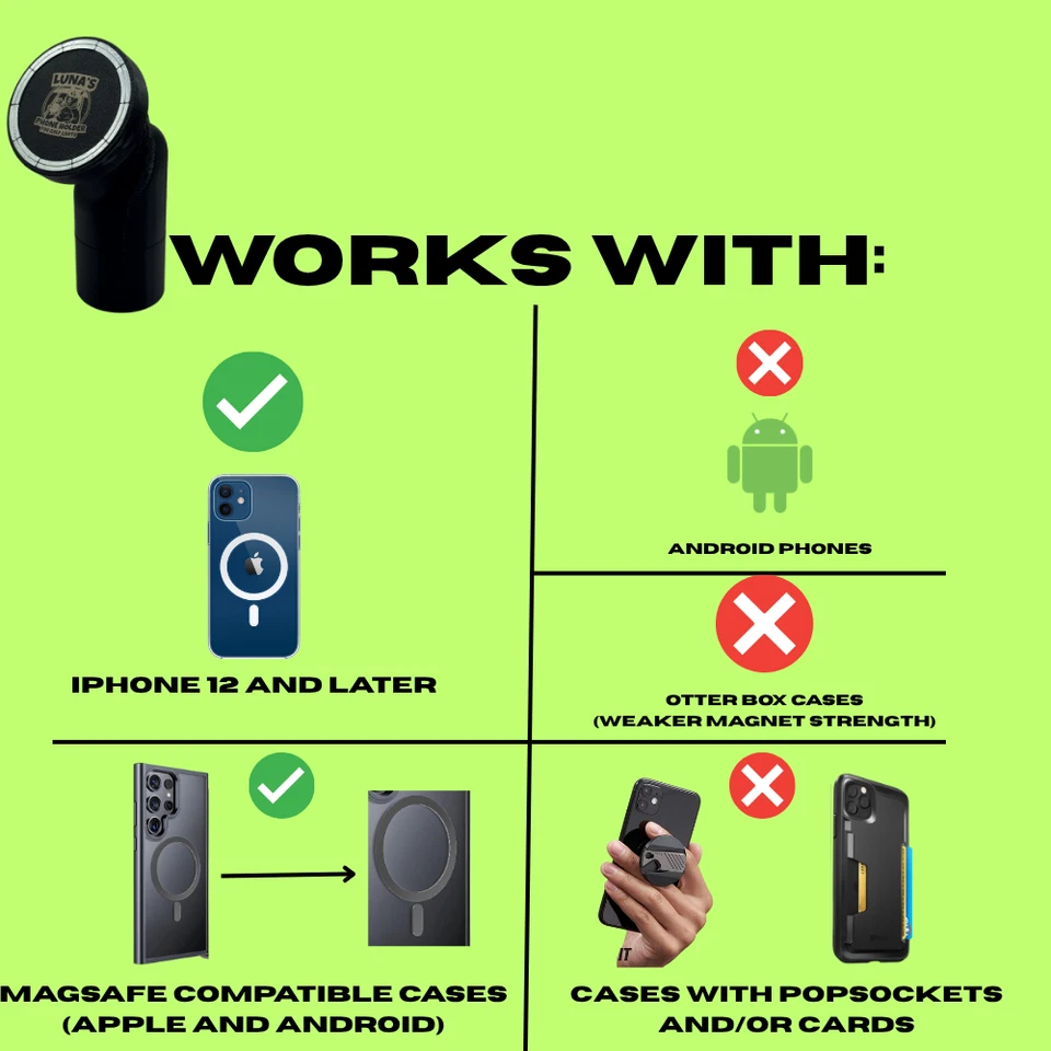 Soporte de teléfono MagSafe impreso en 3D para carros de empuje Clicgear y Rovic Foto 2 de 4