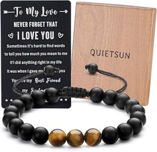To My Grandson Leather Bracelets from Grandma Grandpa Birthday Gifts for Gran...