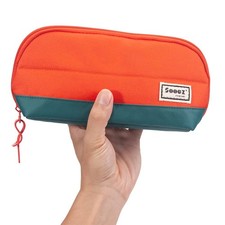 Wide-Opening Pencil Pen Case, Lightweight Spacious Pencil Pouch Zipper Stat...