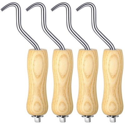 4 Pieces Wire Twister with Wooden Handle Concrete Wire Tie Twister Tool Hand ...