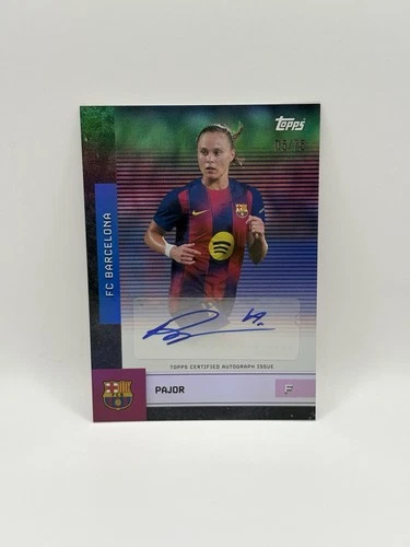 Ewa Pajor 2025-26 Topps FC Barcelona Team Set Auto /75
