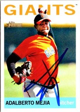 Adalberto Mejia signed baseball card (San Jose Giants) 2013 Topps Heritage #112