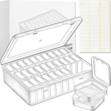 Clear Bead Storage Box, 30 Compartments, Craft Organizer, Bracelets