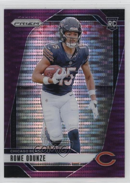 2024 Panini Prizm Rookies Purple Pulsar Prizm Rome Odunze #385 Rookie RC 1k9t