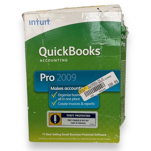Intuit QuickBooks Pro 2009 Accounting Taxes Office Software