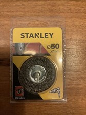 2x Stanley Wire Wheel Brush Crimped for Masonry Concrete Workshop DIY Tool 50mm