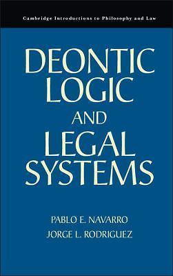 Deontic Logic and Legal Systems Navarro Rodríguez Paperback 9780521139908