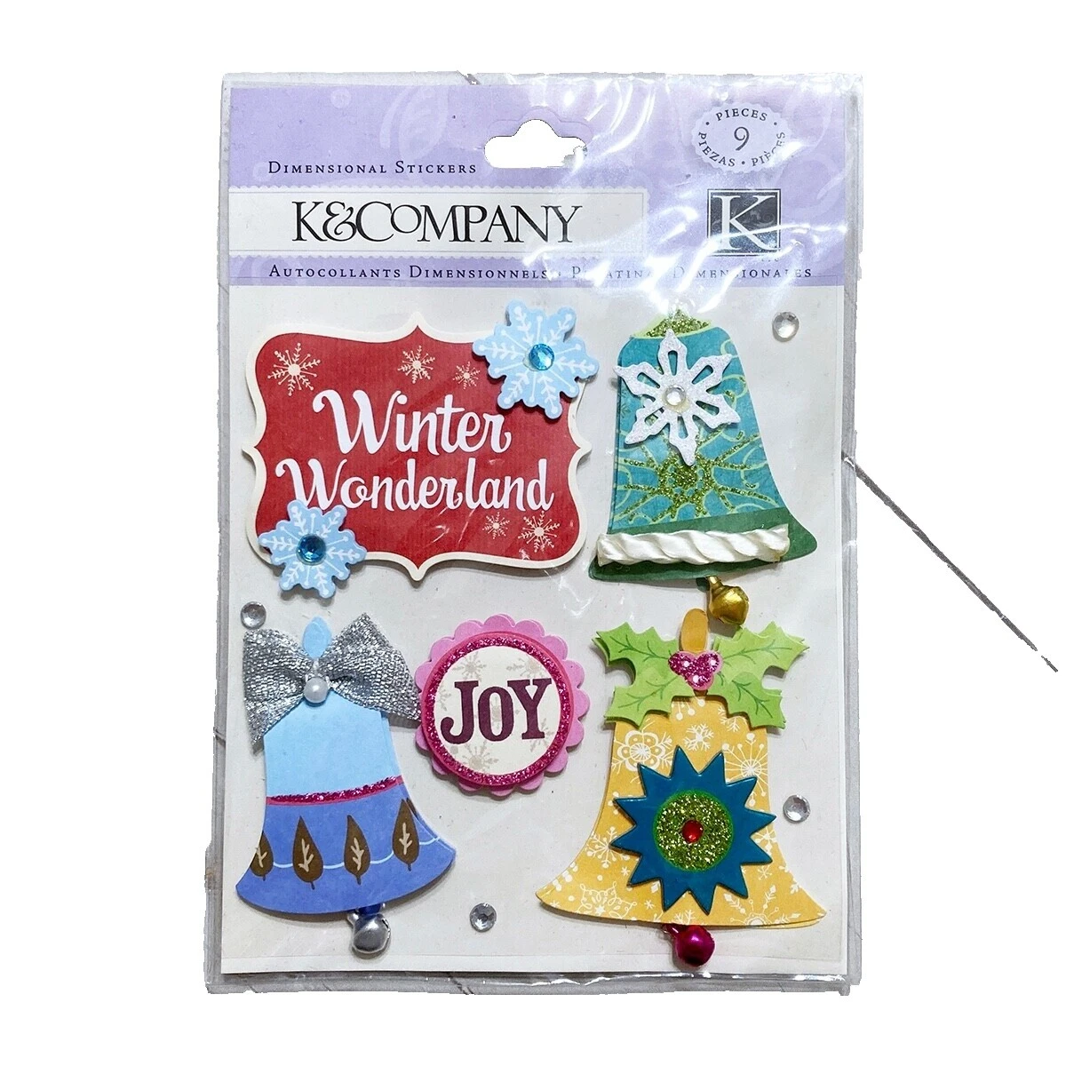 Scrapbooking K & Company Holiday Dimensional Stickers
