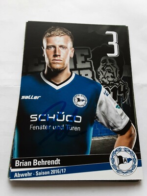 Signed postcard Brian Behrendt DSC Arminia Bielefeld new