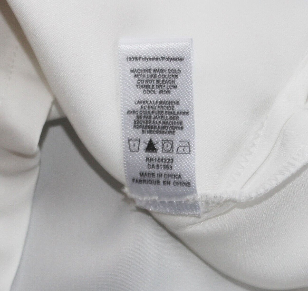 👕 Débardeur Bishop & Young Blanc à Tirets Noirs – Taille L, Neuf Sans étiquette