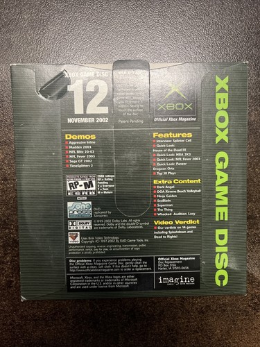 Official Xbox Magazine Demo Disc #12 - November 2002 - Used - Picture 2 of 3