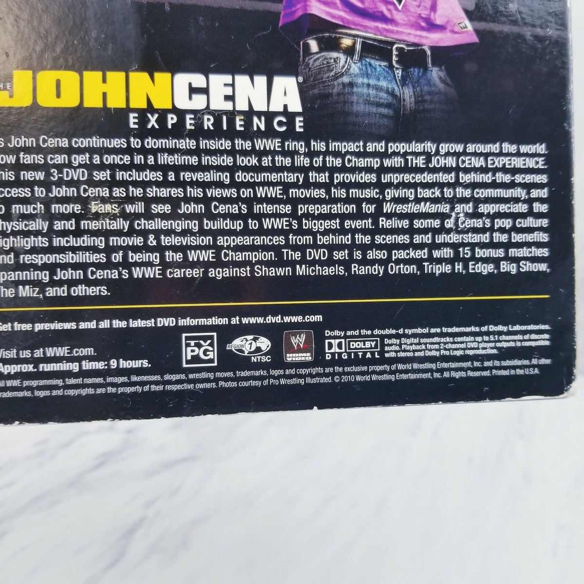 WWE: The John Cena Experience (DVD, 2010, 3-Disc Set) Tested