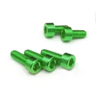 Green Aluminum Fuel Cap Bolts For Kawasaki ZX-6R ZX-10R Ninja 14-20 19 18 17 16