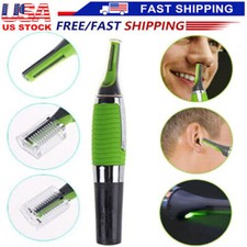 Hot Men Nose Ear Face Neck Eyebrow Hair Mustache Beard Trimmer Shaver Clipper PE