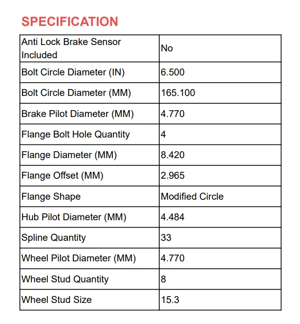 Buje delantero y cojinete de rueda 4x4 para Dodge Ram 2500 1994 1995 1996 1997 1998 1999 Foto 4 de 4