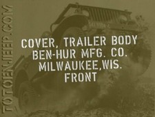 POCHOIR STENCIL MARQUAGE BACHE REMORQUE 1T TRAILER BENHUR . WILLYS . jeep mb