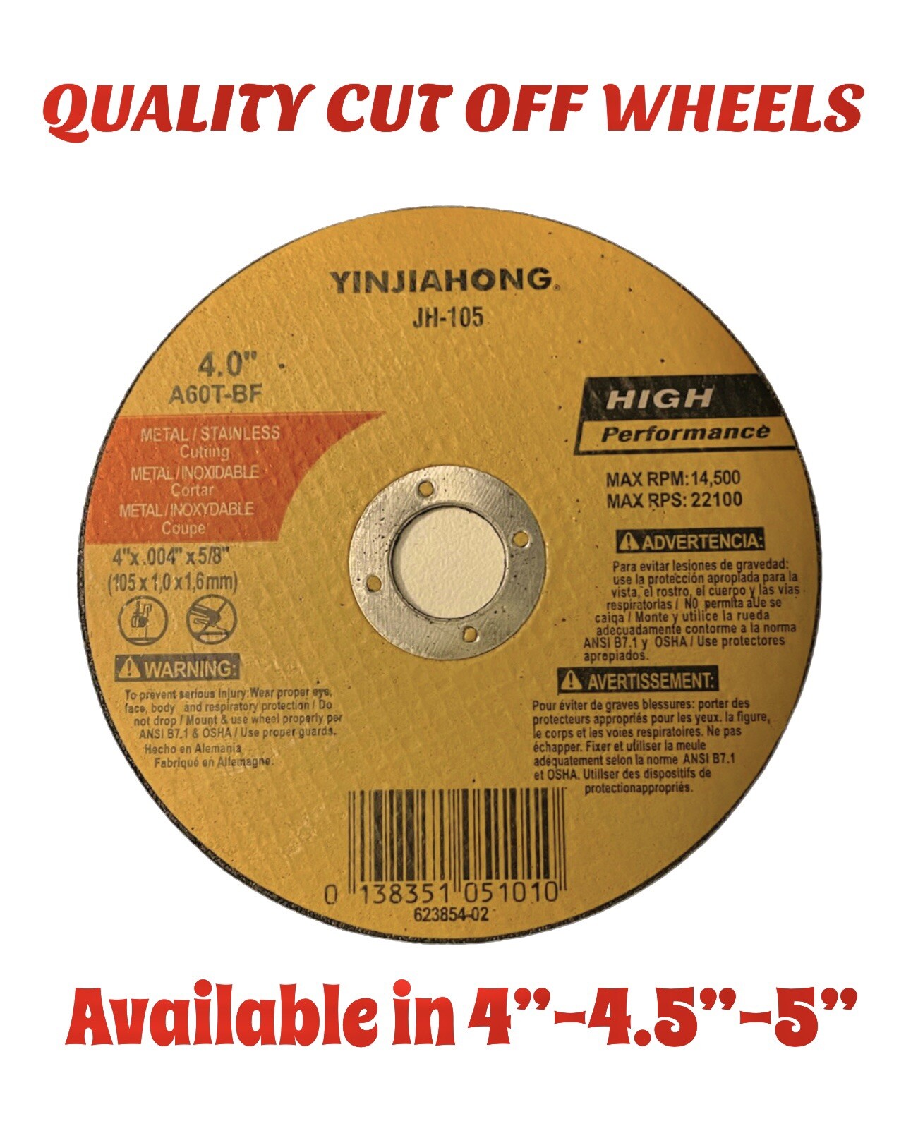 Angle Grinder Metal Cut OFF Disc Thin 