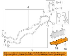 GM OEM 17-19 Sierra 2500 HD Cooling Trans Oil Cooler-Lower Baffle 84207311