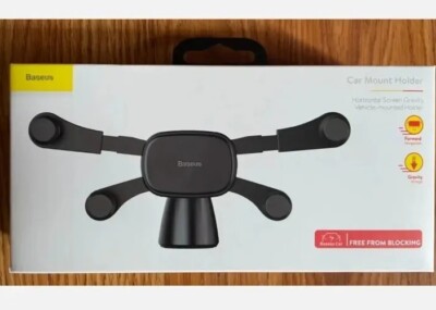 Baseus Adjustable Horizontal Screen Cellphone Mount For Dashboard New