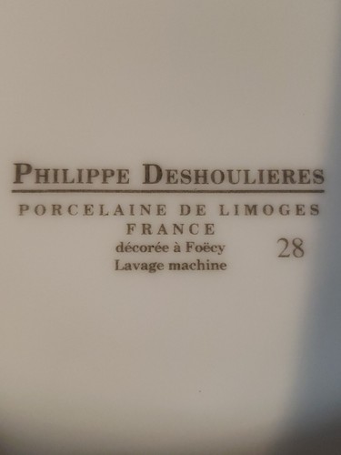 Phillipe Deshoulieres Porcelain Limoges France Polo Ponies Sports Plate 8 1/2" - Picture 4 of 9