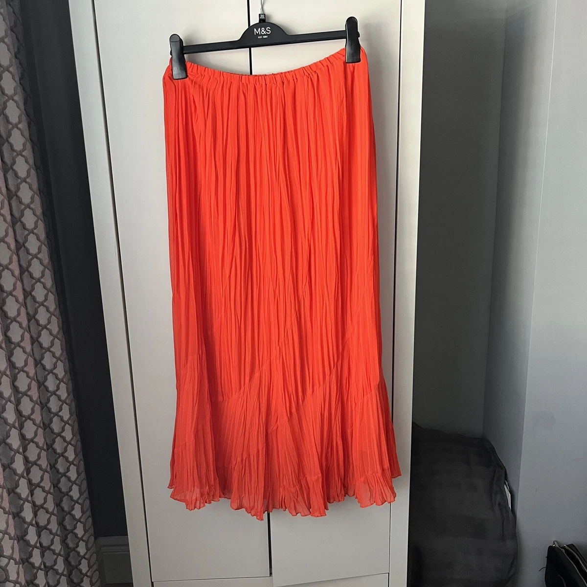 Long flowy top orange skirt