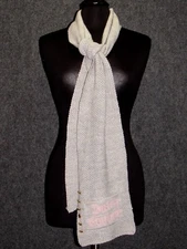 JUICY COUTURE Gray Scarf-Shaw Wrap 10” X 74”