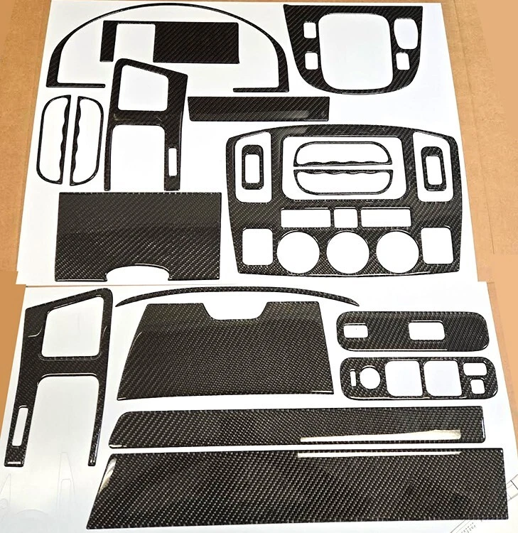 Kit de molduras de tablero de fibra de carbono real interior para Suzuki Grand Vitara / XL7 2003-2005 Foto 2 de 3