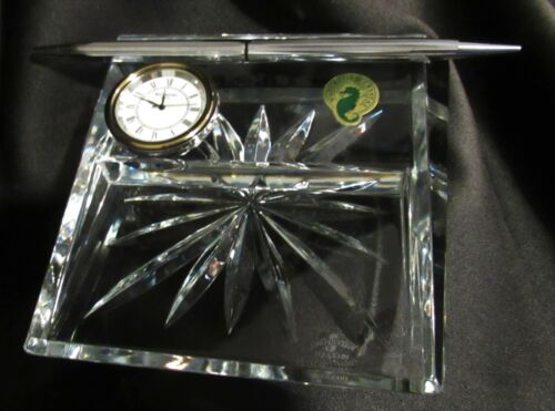 Waterford Schreibtisch Set Stifthalter, Visitenkartenhalter & Uhr Neu Altbestand - Bild 7 von 12