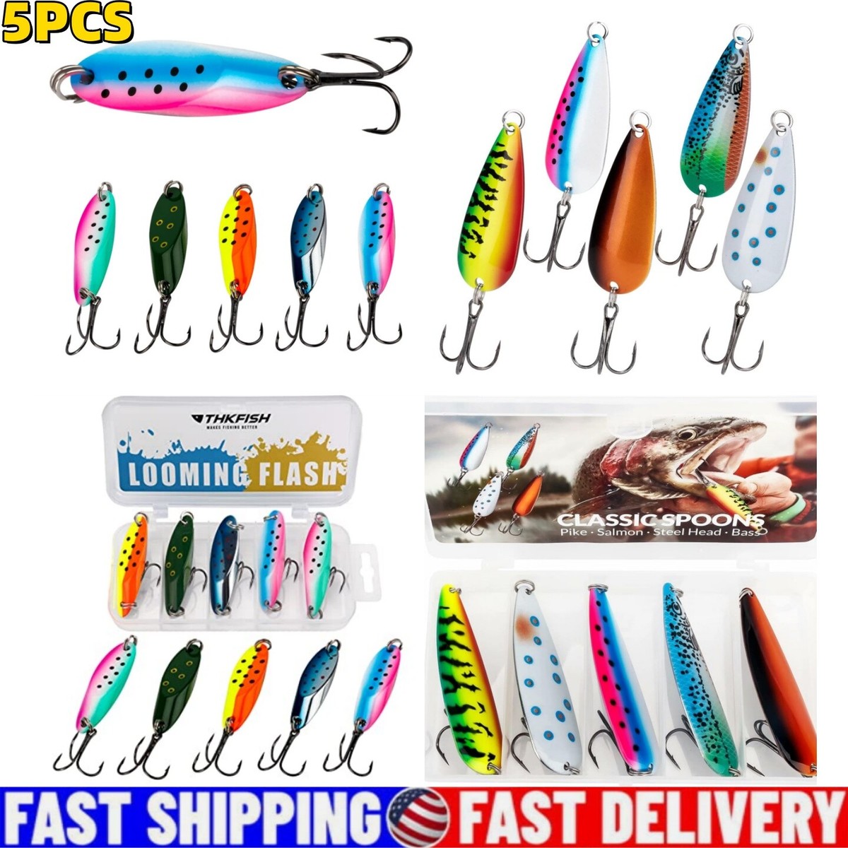 barney spoon fishing lures Michigan Stinger Spoon Barney's STD