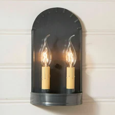 Primitive/ Country Farmhouse Colonial Arch Sconce Country Tin