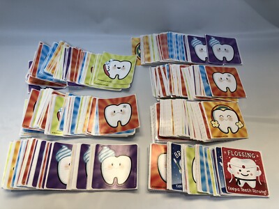 Smile Makers Happy Tooth, Glitter Teeth and Tooth Emoji stickers Dentist 700 pc