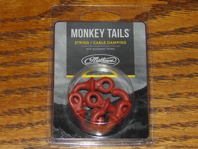 Mathews Custom Accessories String Damping Accessories - Red Monkey Tails -4 Pack